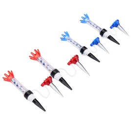 4pcs Flexible Magnetic Plastic Tees Set, Hitting Training Tool for Winter Turf and Driving Range Home Training