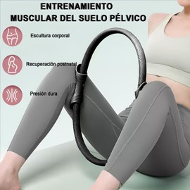 Kit Aro Pilates y Anillos de Yoga, Anillo de Resistencia Pilates con Mangos Antideslizantes y Banda de Resistencia.para cintura, piernas, brazos, pecho entrenamiento posparto y modelado corporal