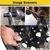 Quwem Motorcycle Spindle Socket Tool,Hex Axle Tool Allen Key Socket