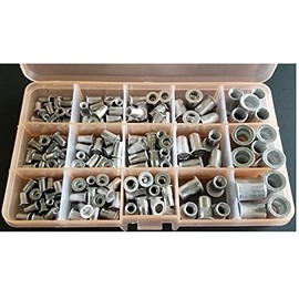 Aluminum Rivet Nut Kit Metric Rivnut Nutsert Assort M3 M4 M5 M6 M8 Pack 150 pcs HQ