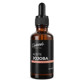 Aceite de Jojoba Virgen Gold Virgin Grade™ | 100% Puro, Prensado en Frío, Grado Cosmético | Para Serums, Cremas, Jabones y Aromaterapia | CHANNAH Cosmetics (100ML)