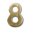 Self-Adhesive 2" Inch Imperial Brass Mailbox Number #8