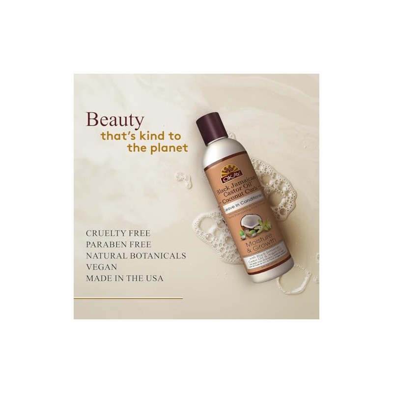 OKAY Leave-in conditioner black jamaican castor oil coconut curls