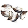 Nymph Scud Fly Fishing Lures, Brown, 6-Piece Set, Artificial Trout