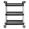300 Lbs Load Capacity 3-tier Utility Plastic Cart 24.4 X