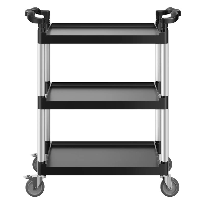 300 Lbs Load Capacity 3-tier Utility Plastic Cart 24.4 X