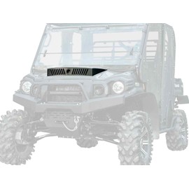 SuperATV Hood Scoop for 2016+ Kawasaki Mule Pro (See Fitment) | Made of Heavy Duty Steel Plating | Increases Airflow to Your Cab | Powder coated for Extra Durability