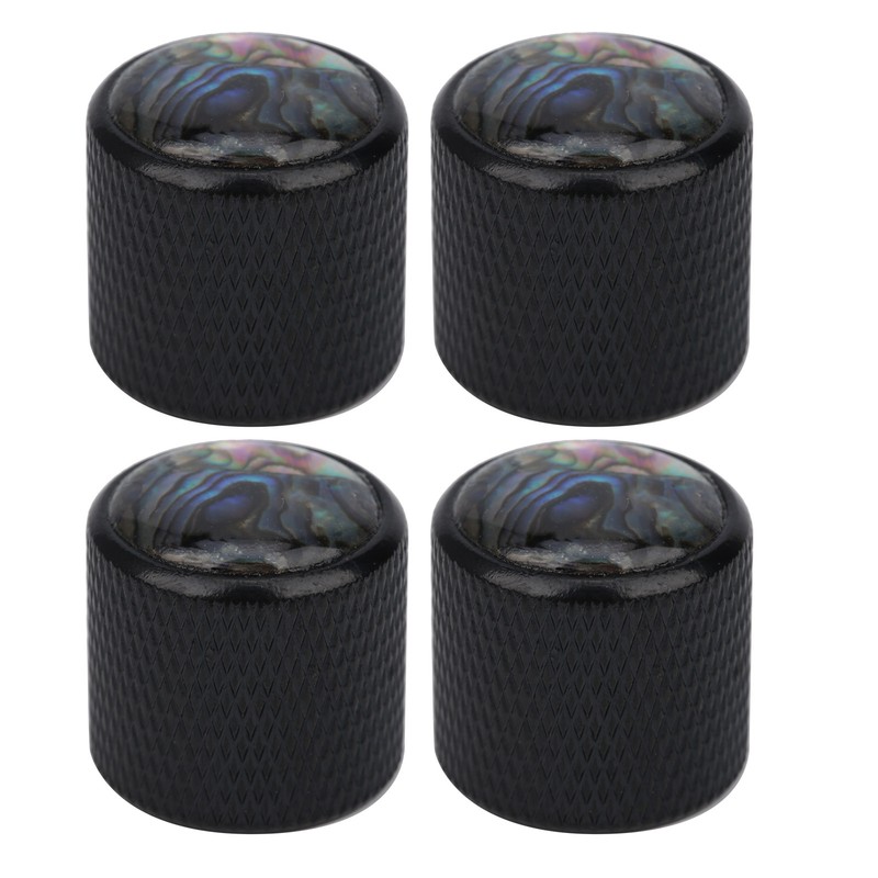 4 Pcs Electric Bass Knob Dome Metal High End Shell