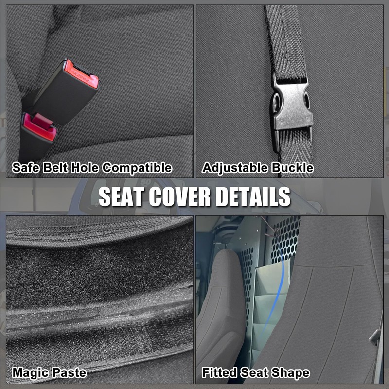 SAPUBK Front Seat Covers Sets Replace for 1996-2009 Chevy Express