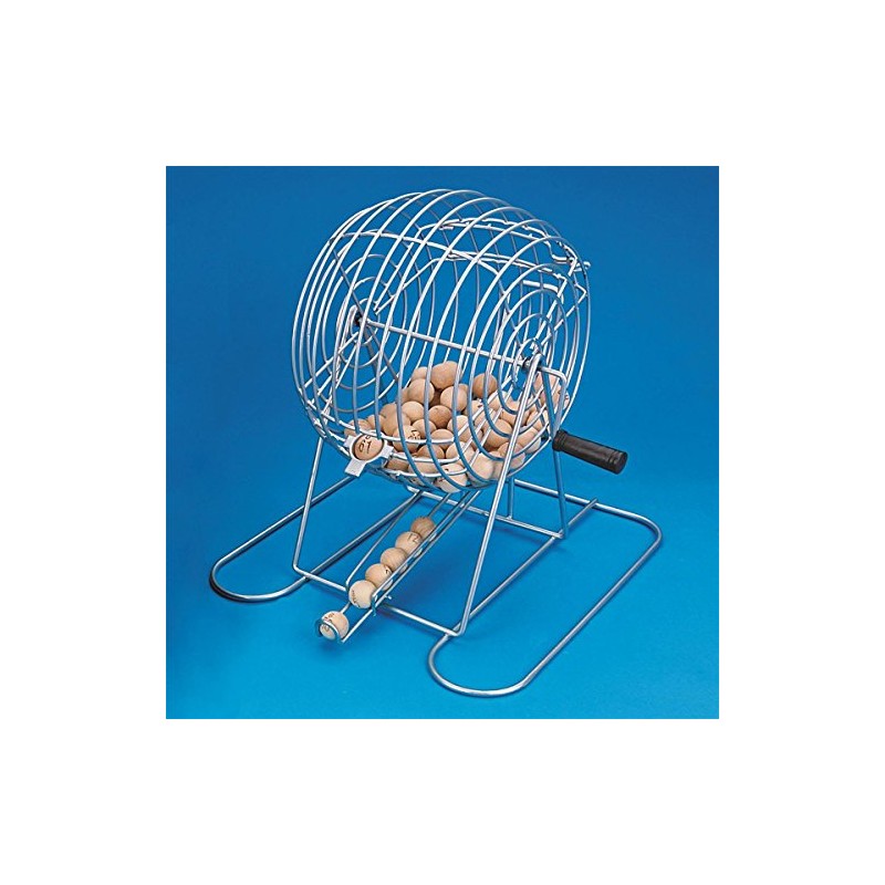 S&S Worldwide Deluxe Metal Bingo Cage. Sturdy 7-1/2" Metal Cage