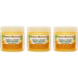 Pomada Muscular Árnica y Ocote 140 g – Alivio Calmante – 3 unidades