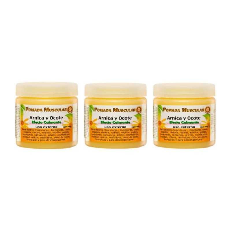 Pomada Muscular Árnica y Ocote 140 g – Alivio Calmante