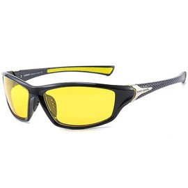 Kyoto Okazakao Men's Sports Sunglasses, Polarized Sunglasses, UV400, UV Protection, Lightweight, 6-Piece Set, yellow