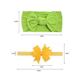 ZWZNBL 15pcs Bow Headbands Hair Bands (12 Bow Headbands and 3 Dovetail Headbands) for Infants, Newborns and Children