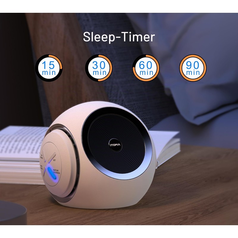 White Noise Machine, White Noise Sound Machine with 30 Soothing