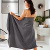 Erwin Müller Walk-Frottier series Karlsruhe walk-terry towel anthracite size bath