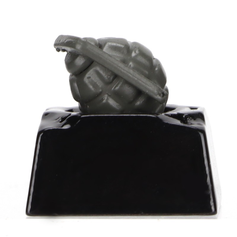 Decorative Keycap Aluminum Alloy Grenade Shape Translucent Mechanical Keyboard Accessories