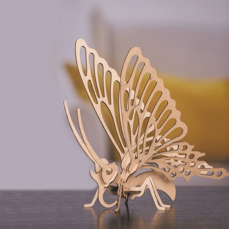 Graine Créative 3D Cardboard Model to Assemble - Butterfly