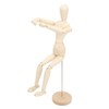 16in Wooden Mannequin Mini Flexible Rotating Sketch Drawing Wooden Figures