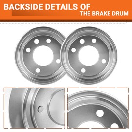 Drive-up Golf Cart Brake Hub Drum with Brake Shoes and Brake Spring Kit fit Club Car DS 1981-1994 Models, Replaces OEM 1011137 101146302 101816301