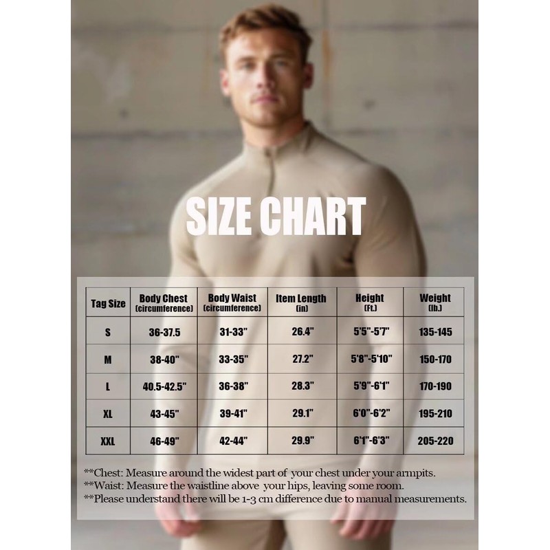 Zengjo 1/4 Zip Pullover Mens Athletic(Black,L)