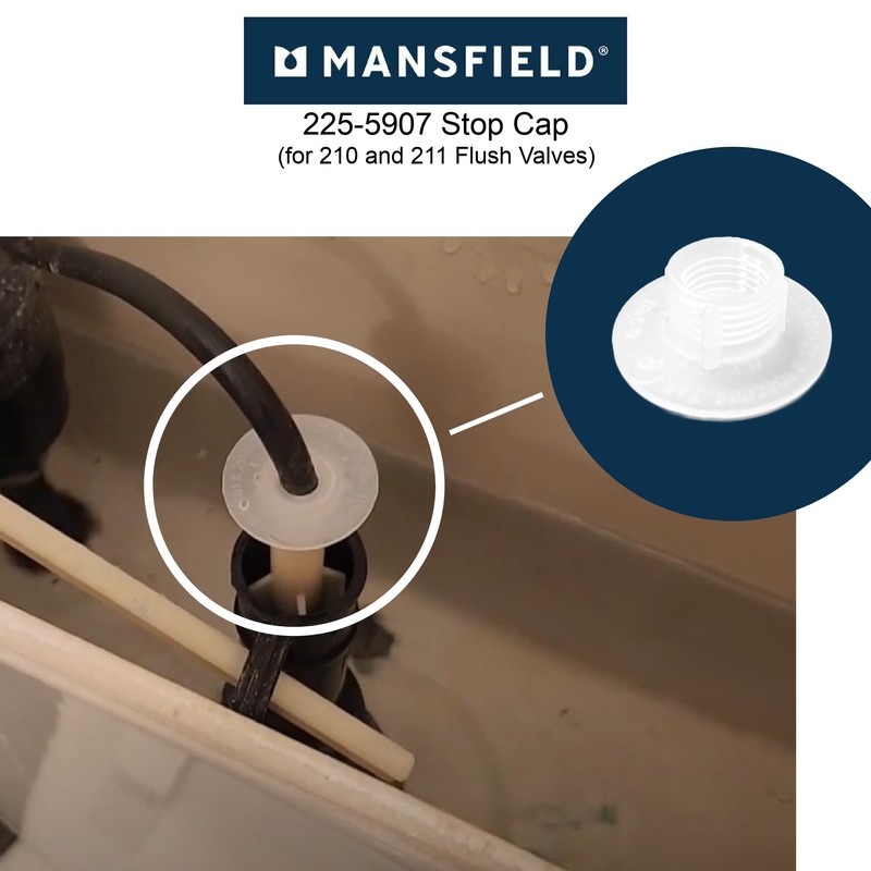 Mansfield 225-5907 Stop Cap for 210 and 211 Flush Valves