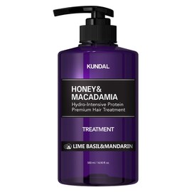 Kundal Protein Hair Aroma Edition Lime Basil & Mandarin Fragrance Treatment, 1 piece, 500ml / 쿤달 단백질 헤어 아로마에디션 라임바질앤만다린향 트리트먼트, 1개, 500ml