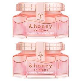 & Honey Cleansing Balm, Melty Hot, 3.2 oz (90 g), Set of 2 "Skin Tone Enhancement Warmth Cleansing" No Need for Face Wash