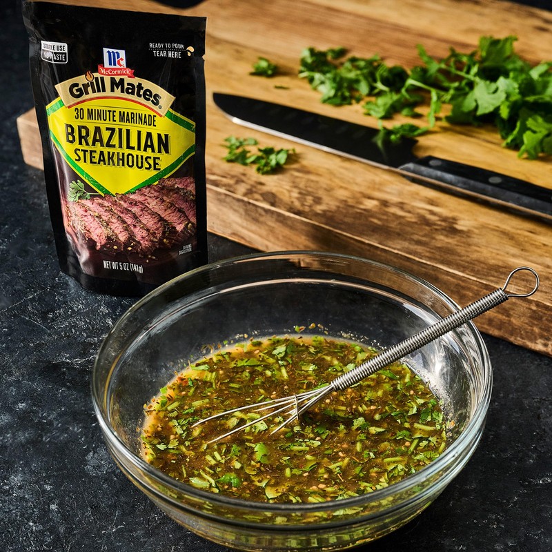 McCormick Grill Mates Marinade, Brazilian Steakhouse, 30 Minute Liquid Marinade,