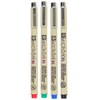 SAKURA PIGMA MICRON, PACK OF 4 ESSENTIAL COLORS, BLACK+RED+BLUE+GREEN, (05)