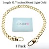 HAHIYO Purse Chain Strap Length 15.7 inches Light Gold for