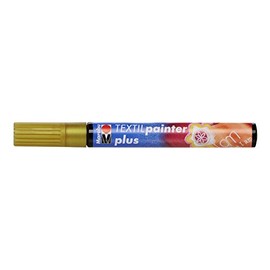 Marabu Textile Marker Painter Plus Metallic Gold 1 Pen
