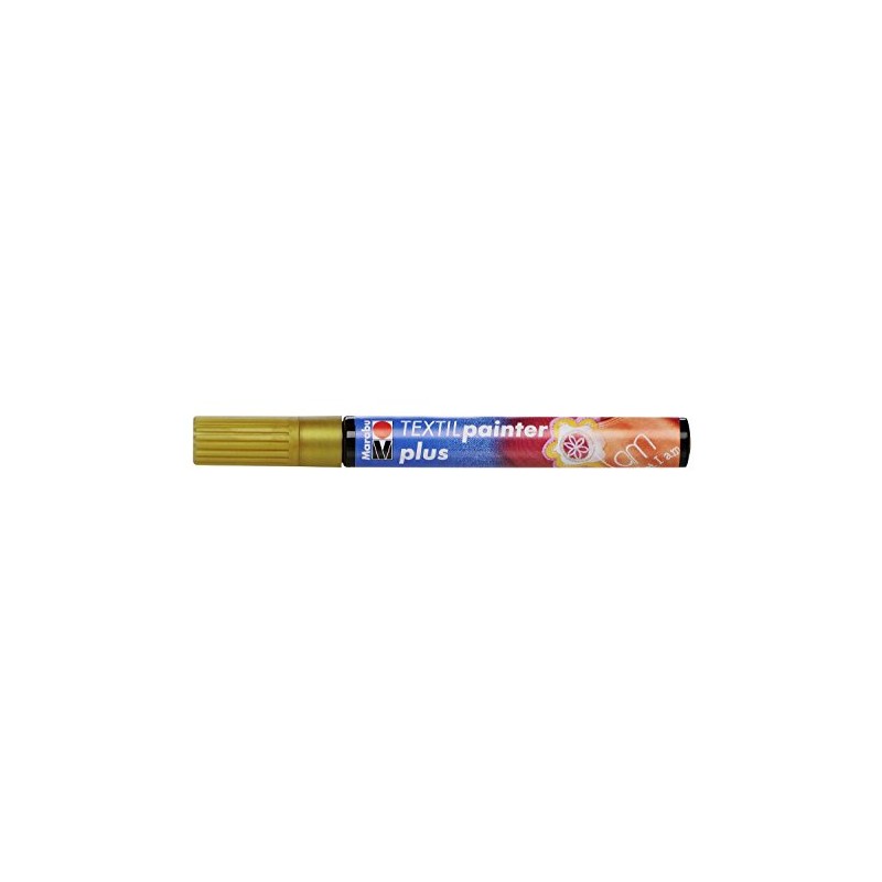Marabu Textile Marker Painter Plus Metallic Gold 1 Pen
