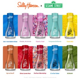 Sally Hansen Insta-Dri Sesame Street Nail Polish Collection - Elmo Loves Hue & C is for Color Duo - 0.31 fl oz.
