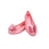 mini melissa Sweet Love Fly Ballet Flats for Kids, Pearly