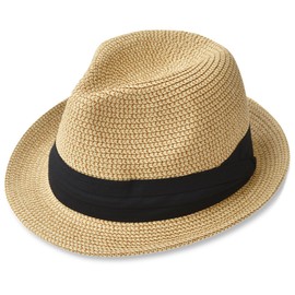 EdgeCity Men’s Straw Hat, Foldable, Large Size. -