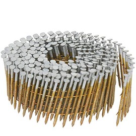 Metabo HPT Coil Siding Nails | 1-1/2-Inch x 0.092-Inch | Collated Wire | Full Round-Head | Ring Shank | Hot-Dipped Galvanized | 3600 Count | 13362HPT