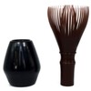 Tea Utensils, Resin Tea Tea Set, Soot Bamboo Color, Brown,