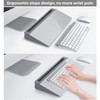 Varhomax Glass Desk Whiteboard with Storage, Desktop Organizer to-do List