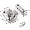 DELSEN Bathroom Latch Rotate Bolt Zinc Alloy Security Door Slide