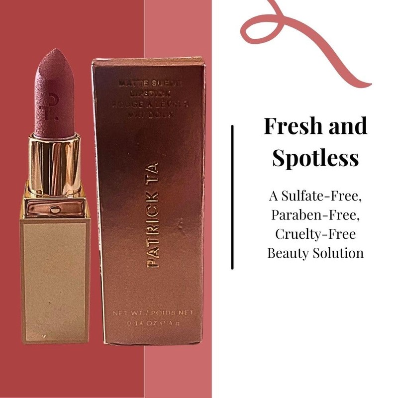 PATRICK TA Major Headlines Matte Suede Lipstick Flushed