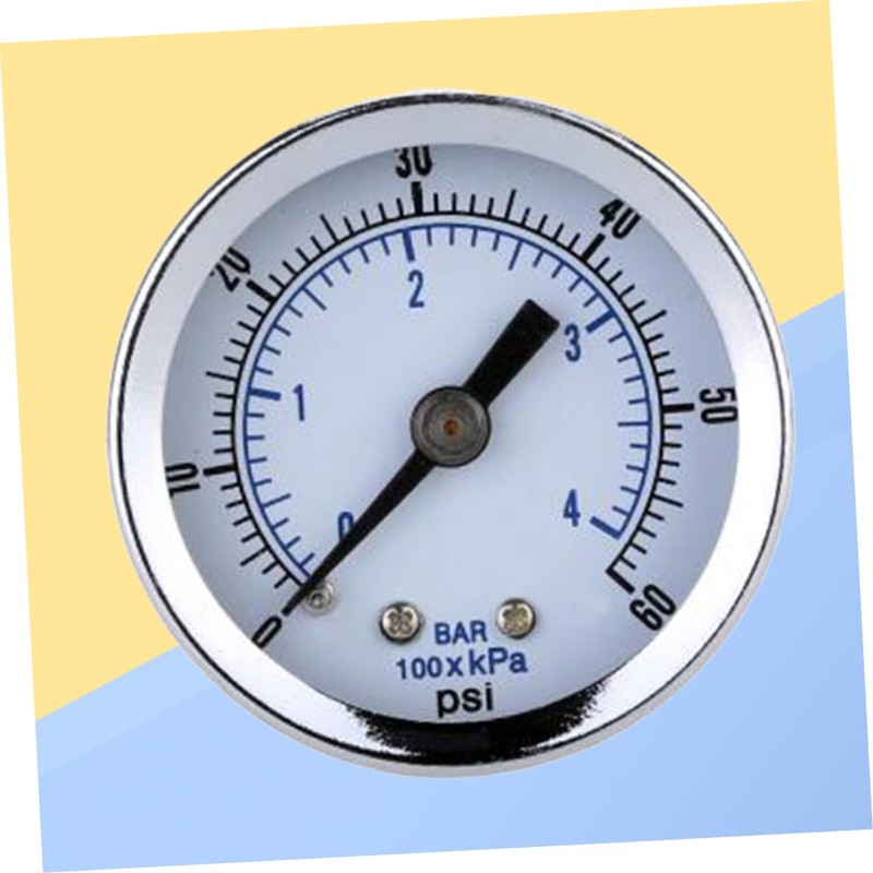 Mikinona Psi Pressure Gauge Dial Dual Scale Pressure Gauge for