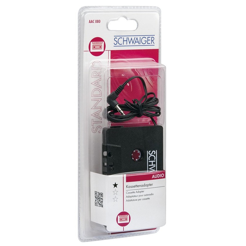 Schwaiger AAC080 531 Audio Cassette Adapter - Car Media Receiver