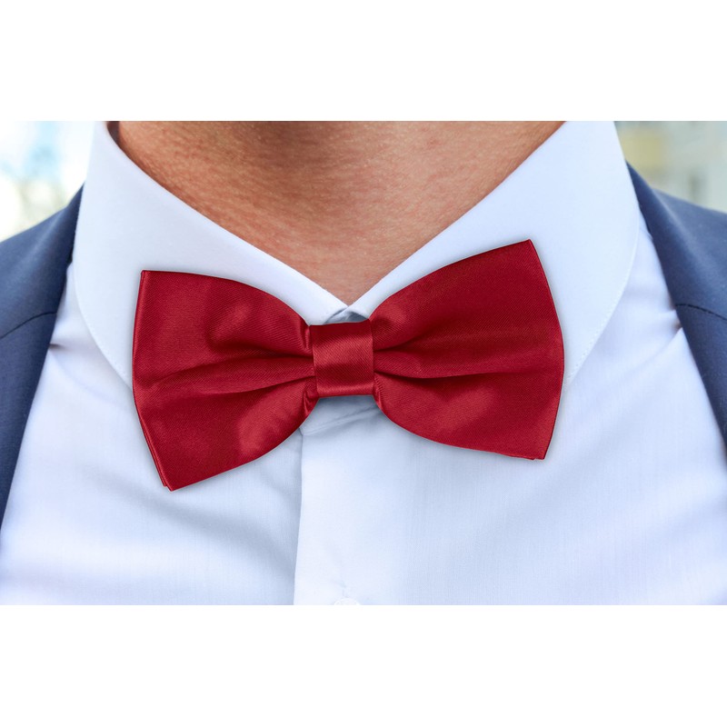 BomGuard Men's Bow Tie in 40 Colours (Black, Red etc.)