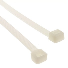 kenable Natural Cable Ties 300mm x 4.5mm Nylon 66 UL Approved [100 Pack]