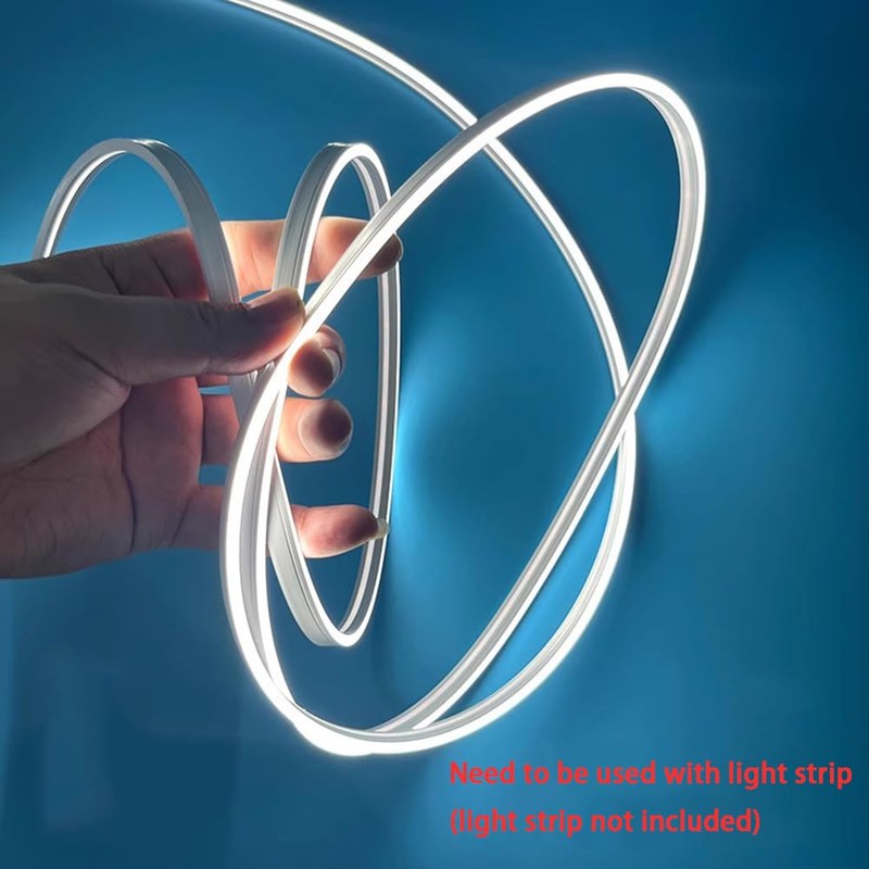 DGLILUAN 196inch Silicone LED Diffuser Channel, Flexible Waterproof Neon Rope