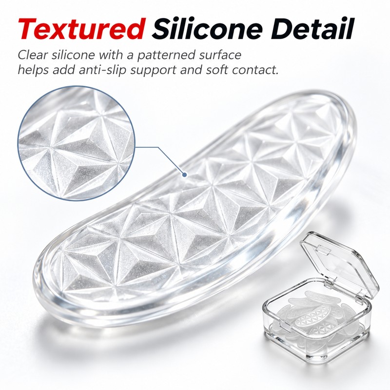 Silicone Nose Pads for Eyeglasses – Anti-Slip Oval Nose Bridge