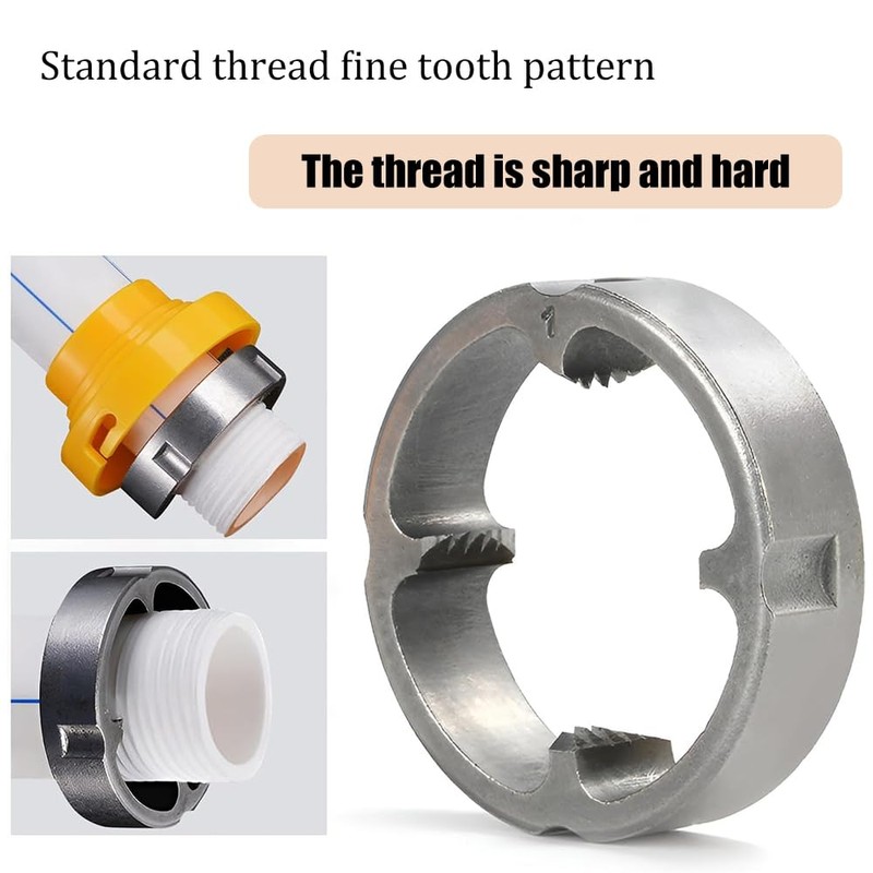 Electric Drill Compatible Pvc Pipe Threader Kit Featuring Various Including