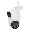 Security Camera Outdoor Dual Lens Surveillance Camera 2.4G Wifi Night