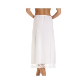 Camille Womens Ladies White 32'' Half Length Lace Trim Under Skirt Slip 18-20